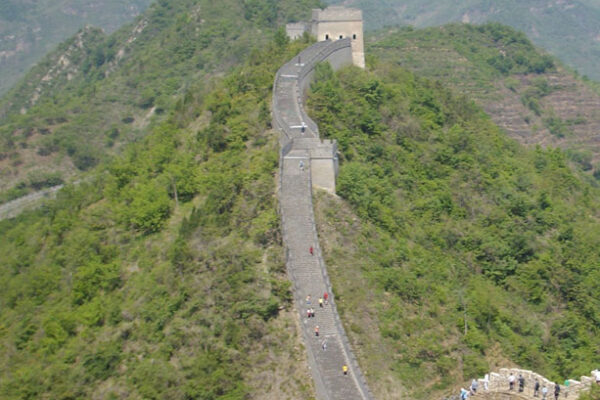 Lysanne au marathon de la grande muraille de Chine